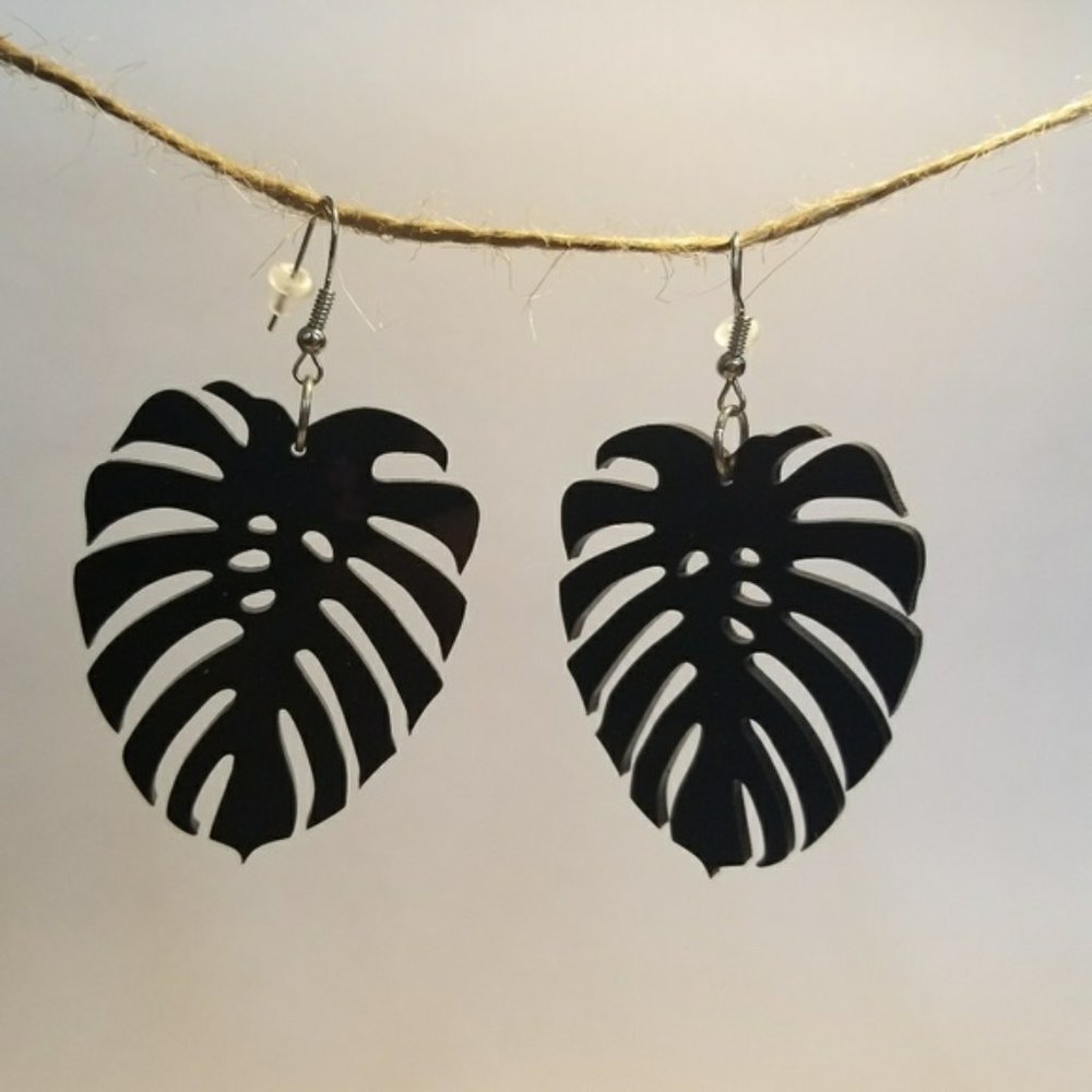 Acrylic earrings.